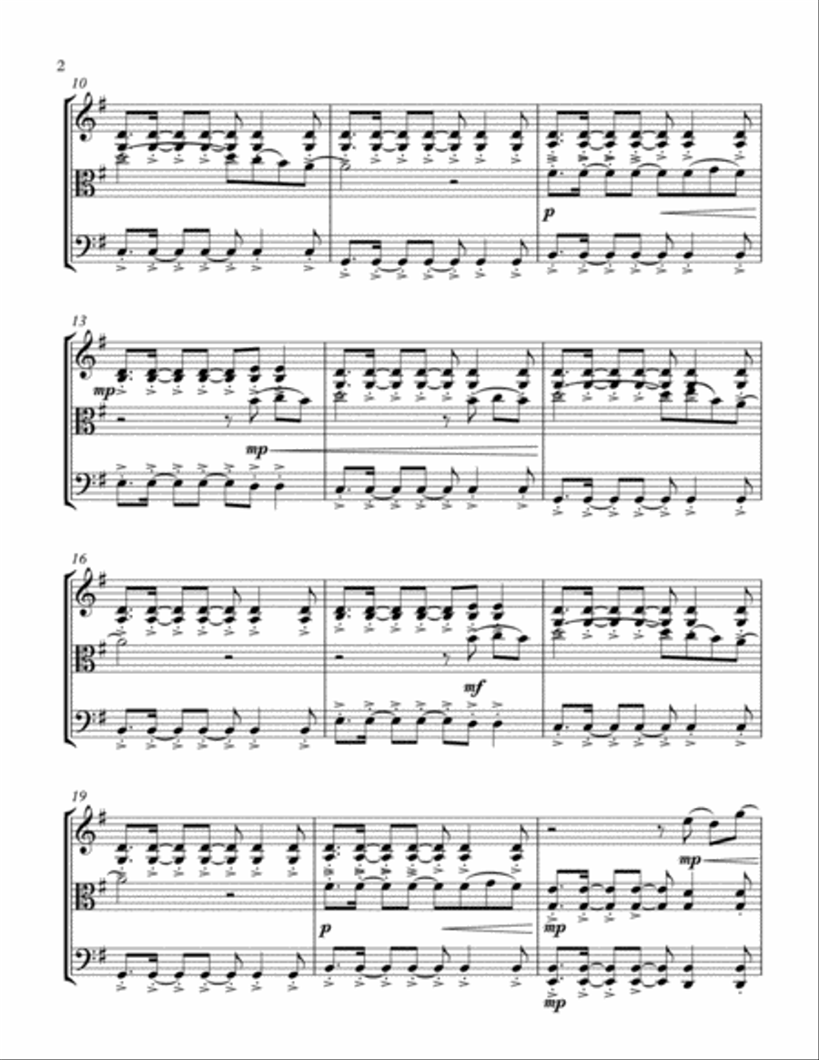A Sky Full Of Stars A Sky Full Of Stars String Trio scores gallery preview page 3