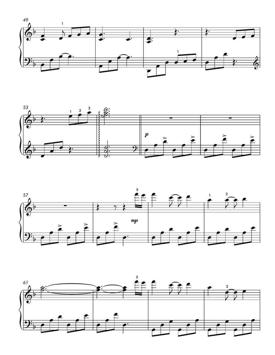 Breaking Free (Intermediate Showcase Solo) Piano Solo scores gallery preview page 5
