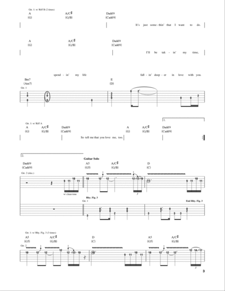 How Would You Feel (Paean) Electric Guitar scores gallery preview page 3