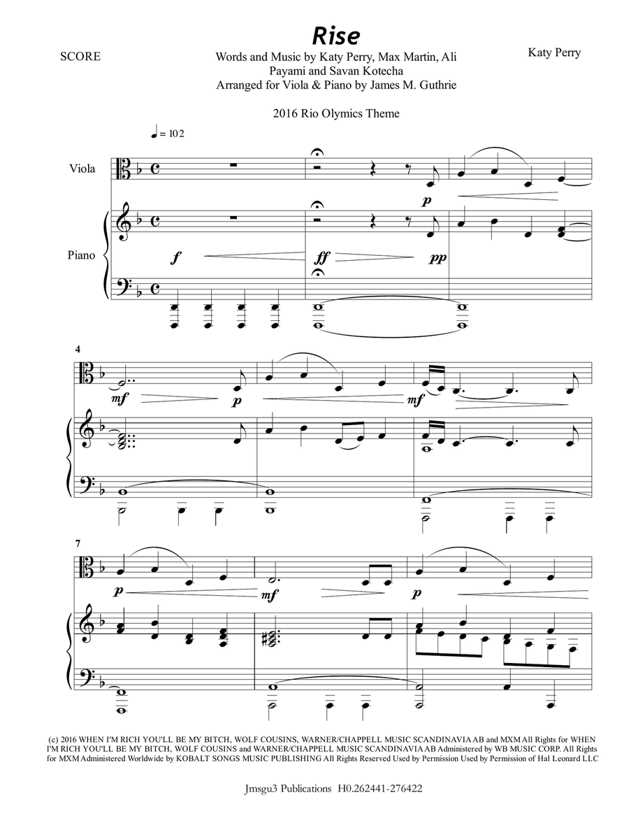 Rise Viola scores gallery preview page 1