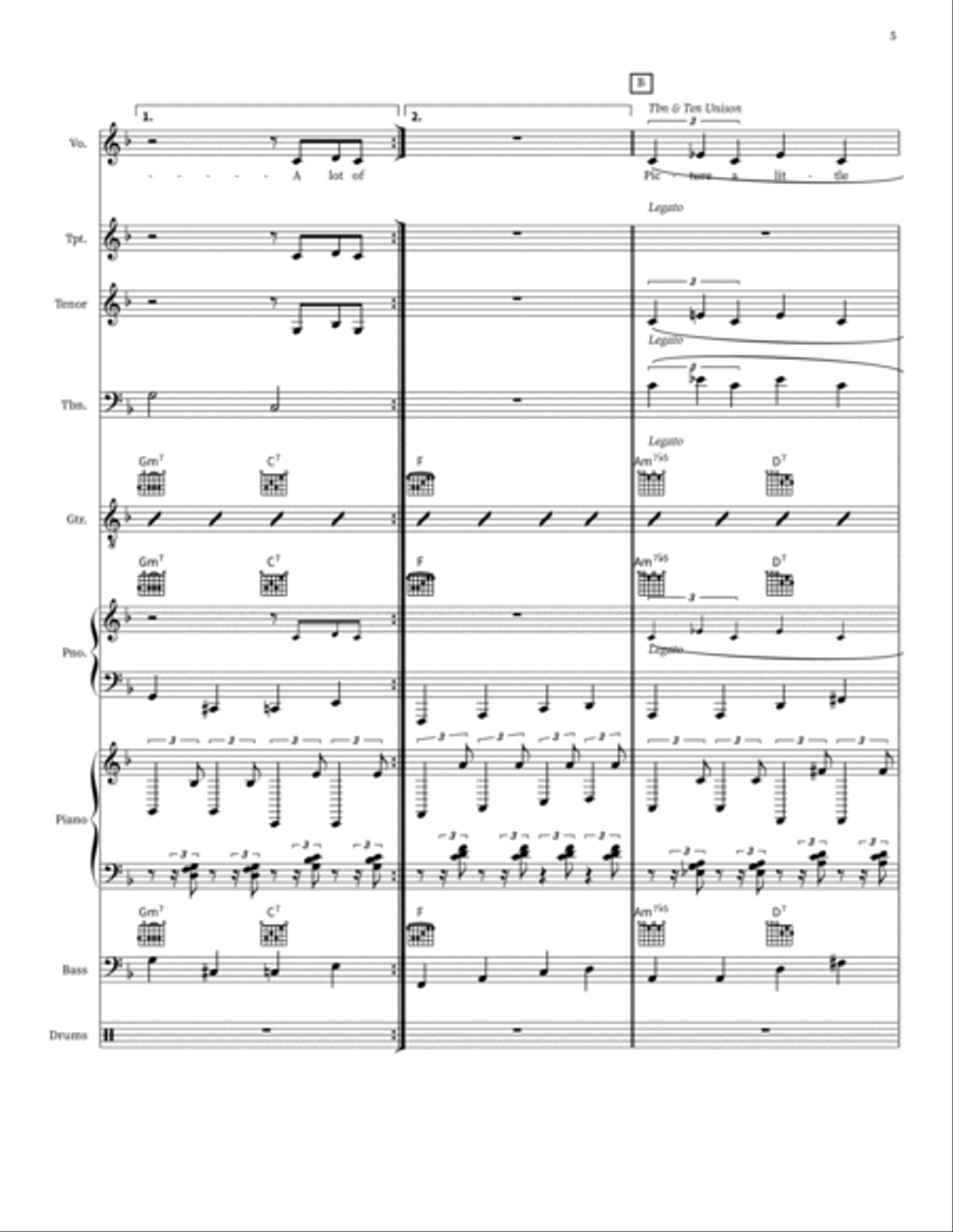 Makin' Whoopee! Makin' Whoopee! Jazz Ensemble scores gallery preview page 5