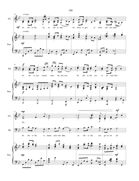 No Other Gift, sacred music for SATB choir image number null