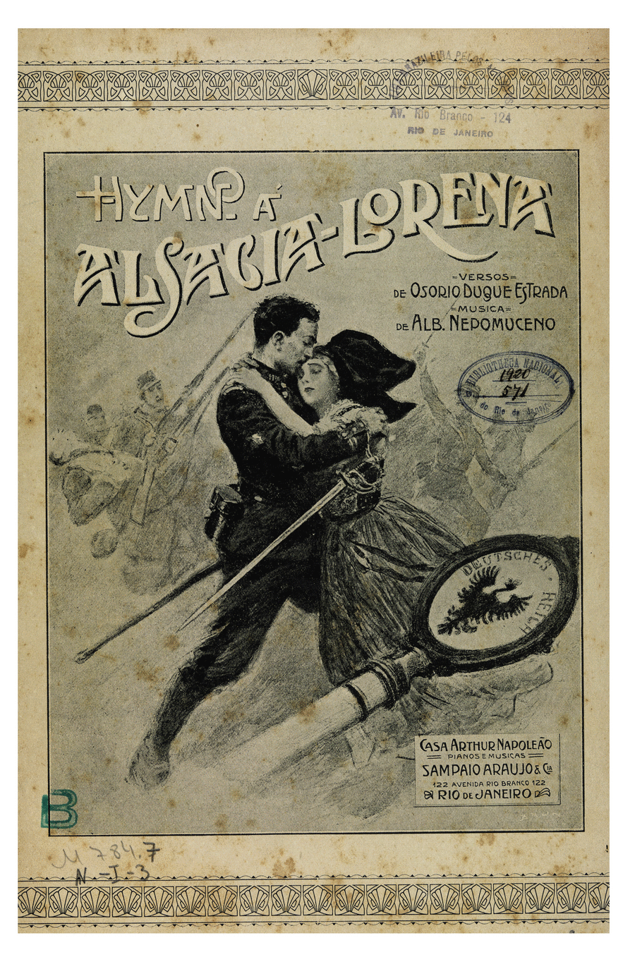 Hymno a Alsacia-Lorena Hymno a Alsacia-Lorena Voice scores gallery preview page 1