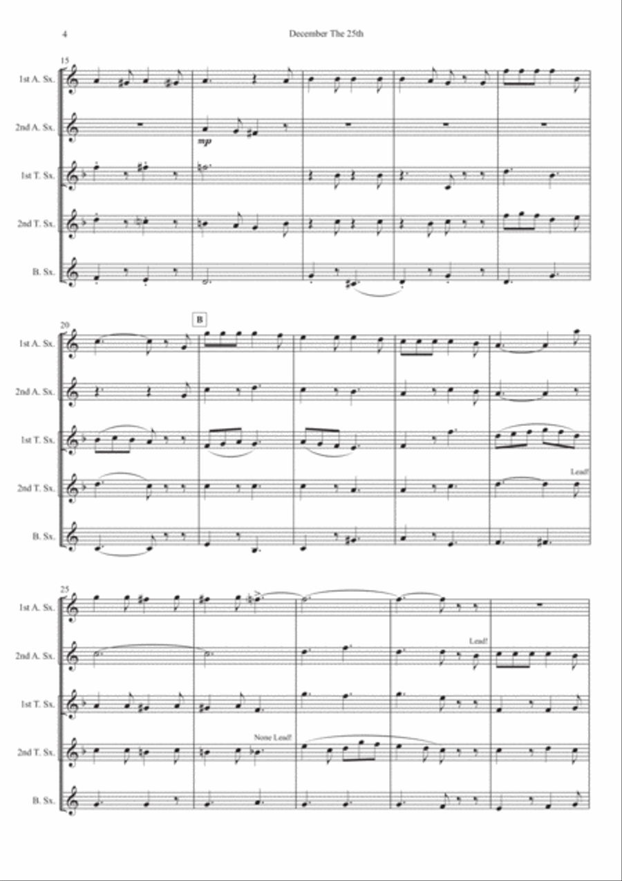 December The 25th Woodwind Ensemble scores gallery preview page 4