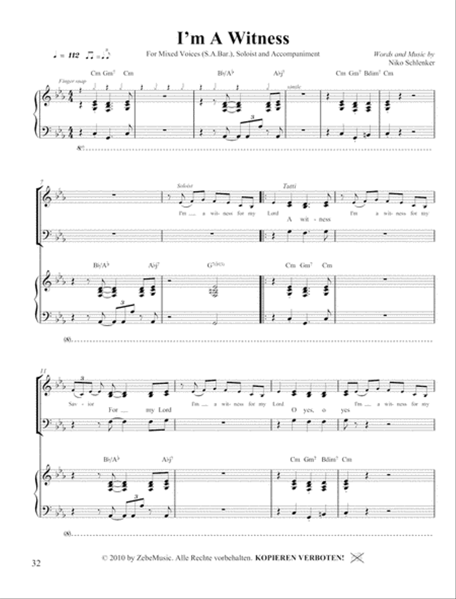 I'm a Witness 3-Part scores gallery preview page 5