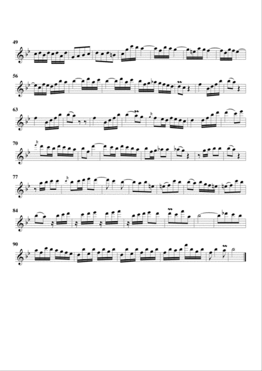 Organ trio in F major (Breitkopf edition no.33) (arrangement for 3 recorders) Recorder scores gallery preview page 5
