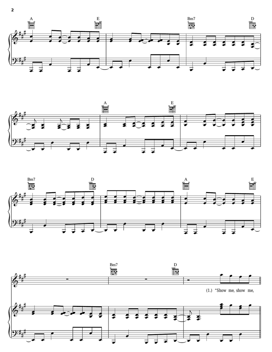 Just Like Heaven Piano, Vocal, Guitar scores gallery preview page 2