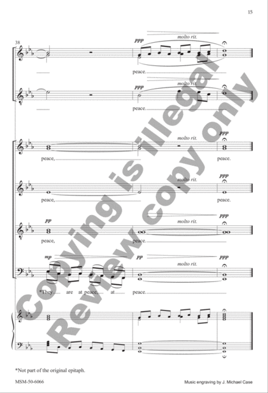 The Souls of the Righteous 4-Part scores gallery preview page 15