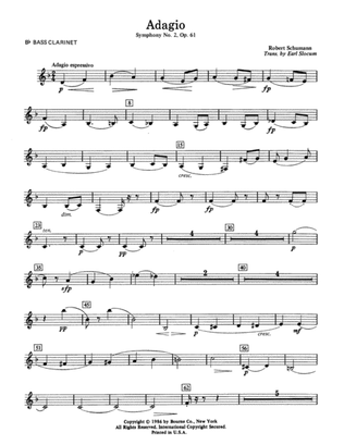 Adagio Symphony No. 2, Op. 61 - Bb Bass Clarinet