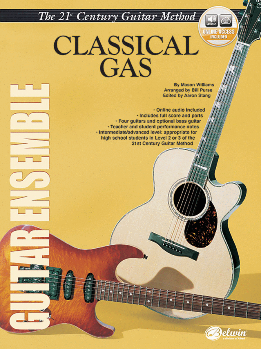 Belwin's 21st Century Guitar Ensemble -- Classical Gas Guitar Ensemble scores gallery preview page 1
