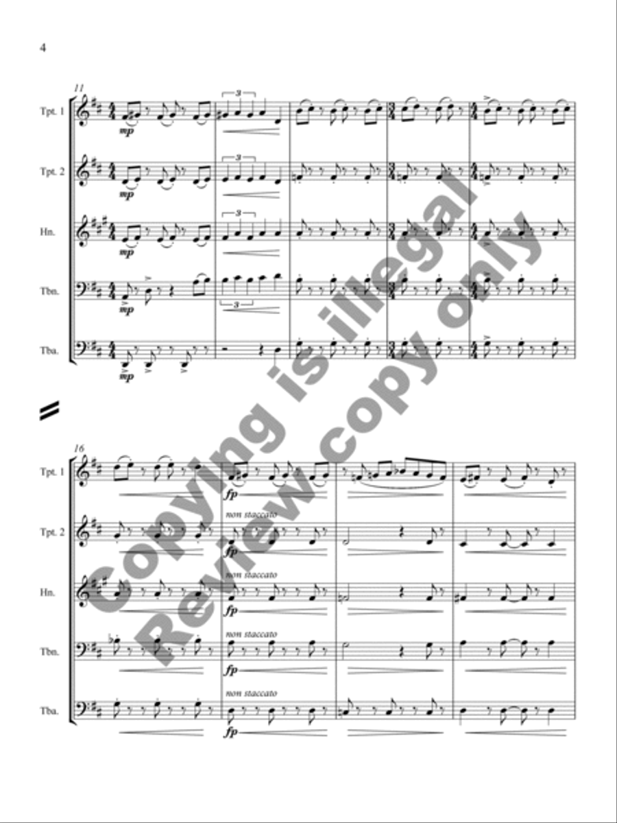 Confictura Confictura Brass Quintet scores gallery preview page 10