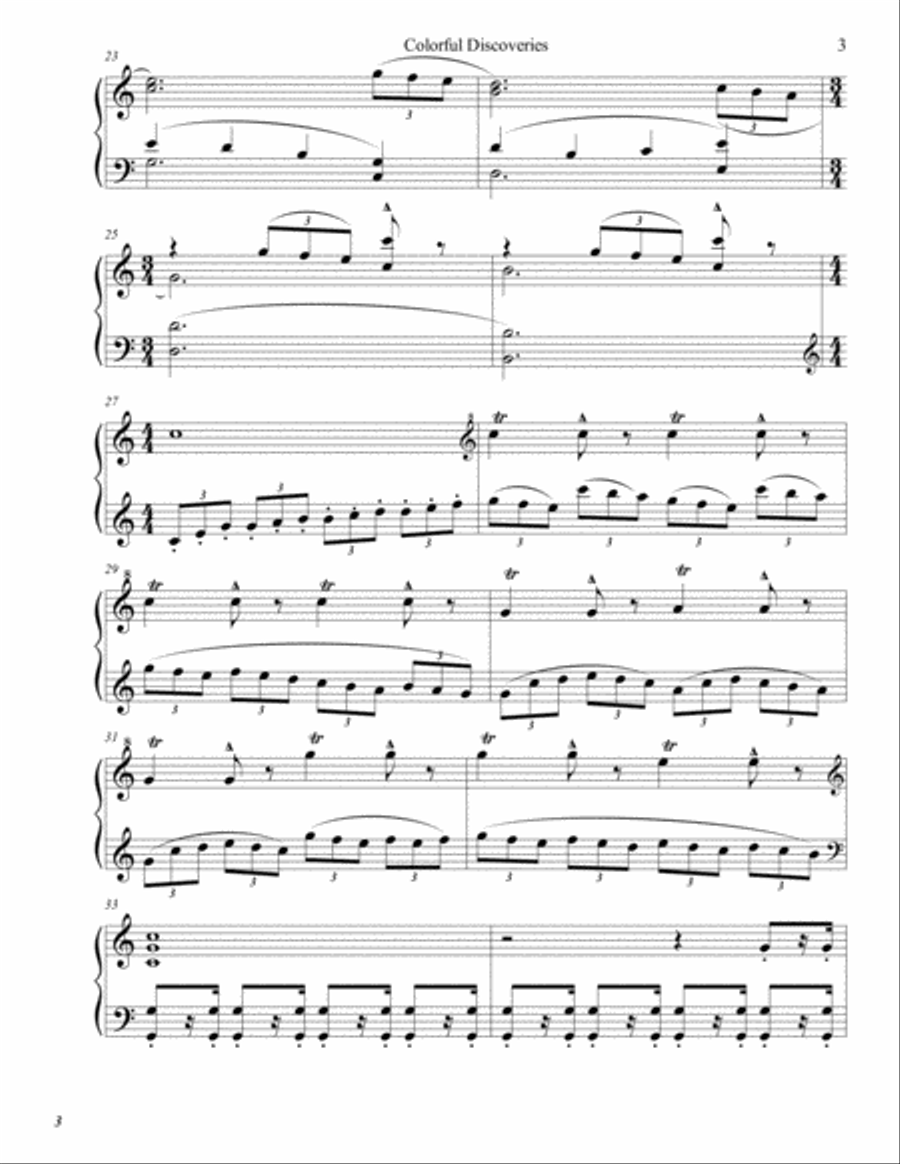 Colorful Discoveries Colorful Discoveries Piano Solo scores gallery preview page 3