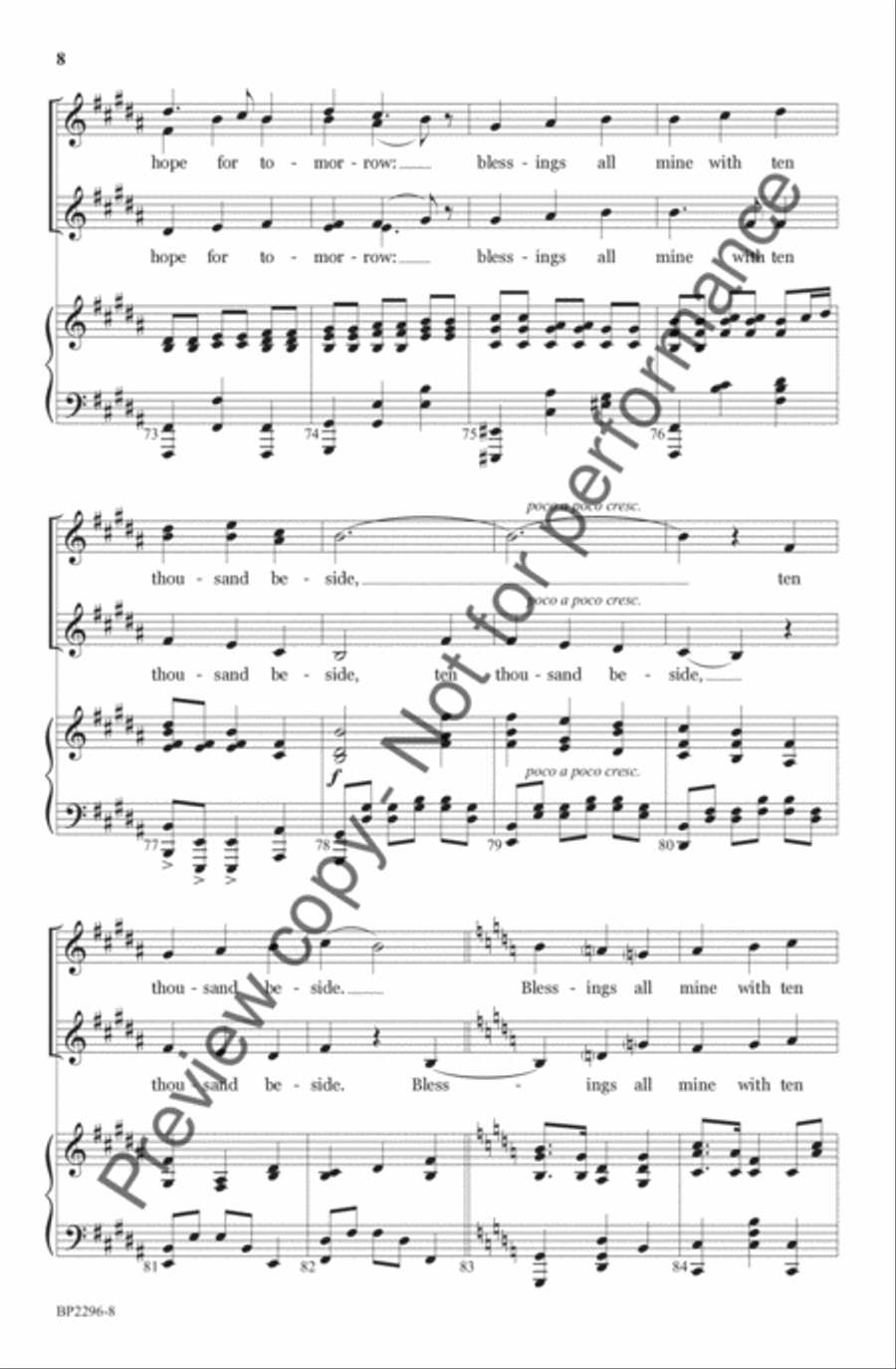 Great Is Thy Faithfulness - Forrest - SSAA SSAA scores gallery preview page 9