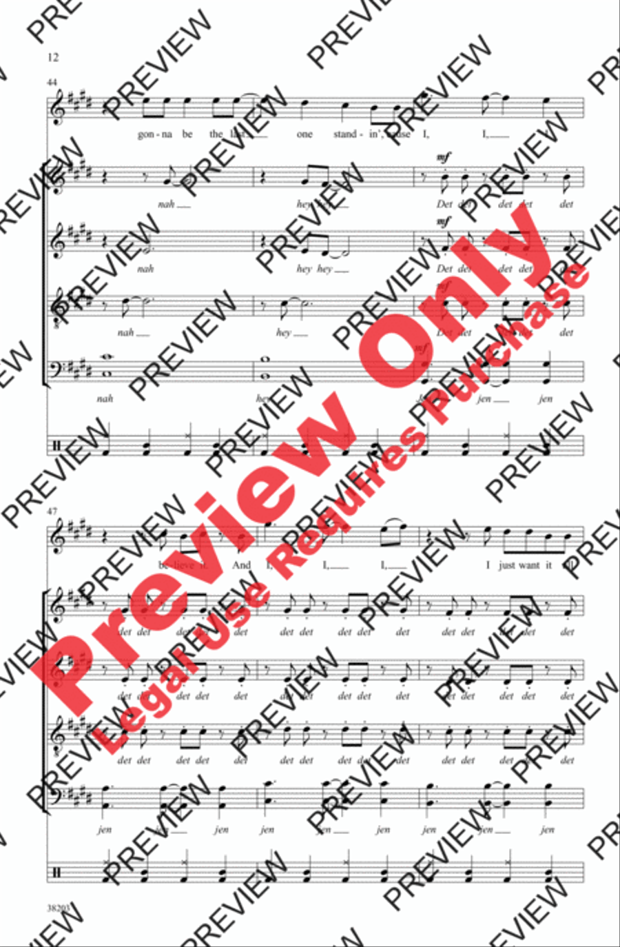 Dynamite 4-Part scores gallery preview page 12
