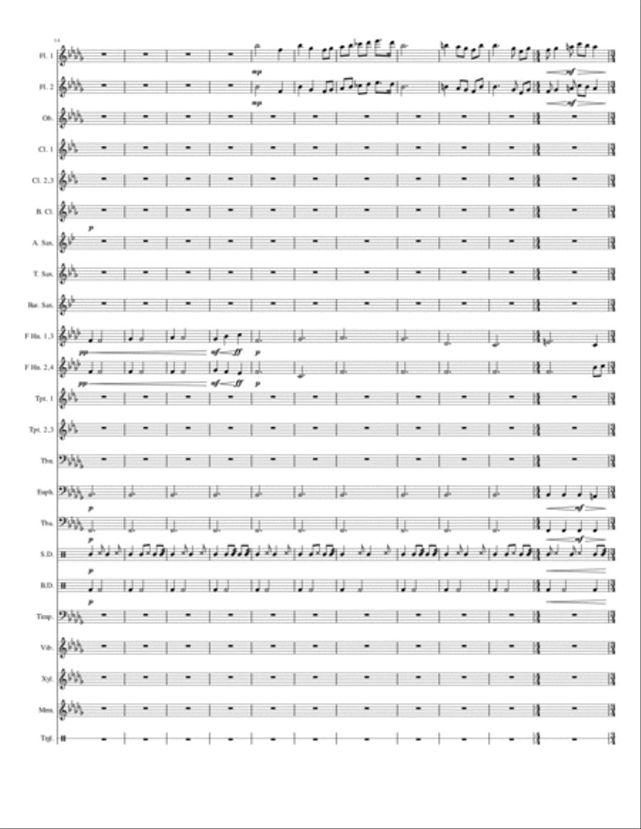 Ascension by Crucifixion Concert Band scores gallery preview page 3