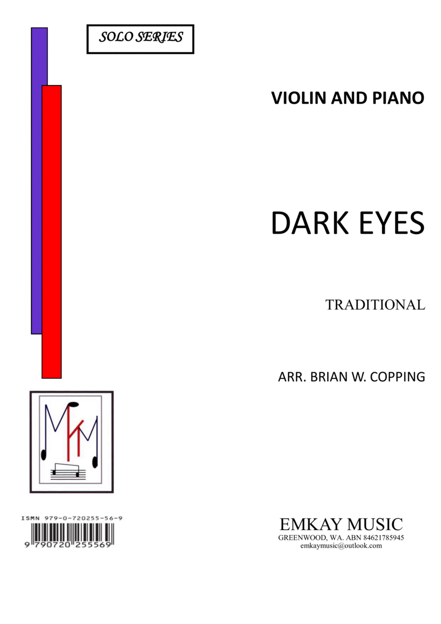 DARK EYES – VIOLIN & PIANO Violin Solo scores gallery preview page 1