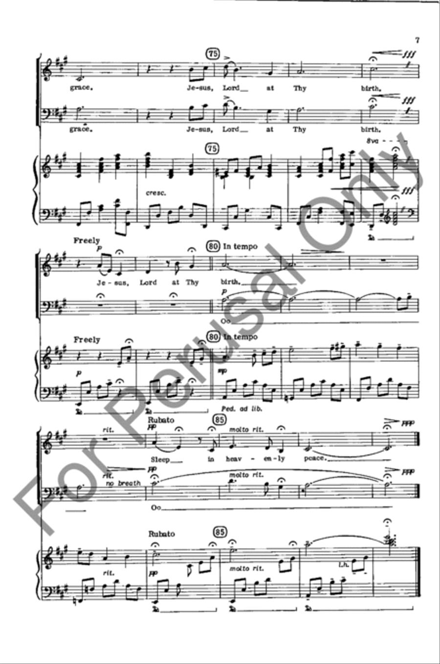 Silent Night 4-Part scores gallery preview page 7