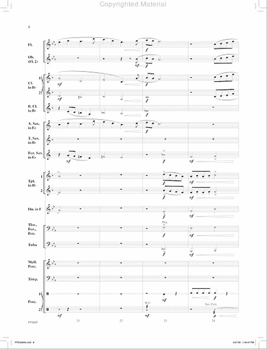 The Cliffs of Mendocino The Cliffs of Mendocino Concert Band scores gallery preview page 9