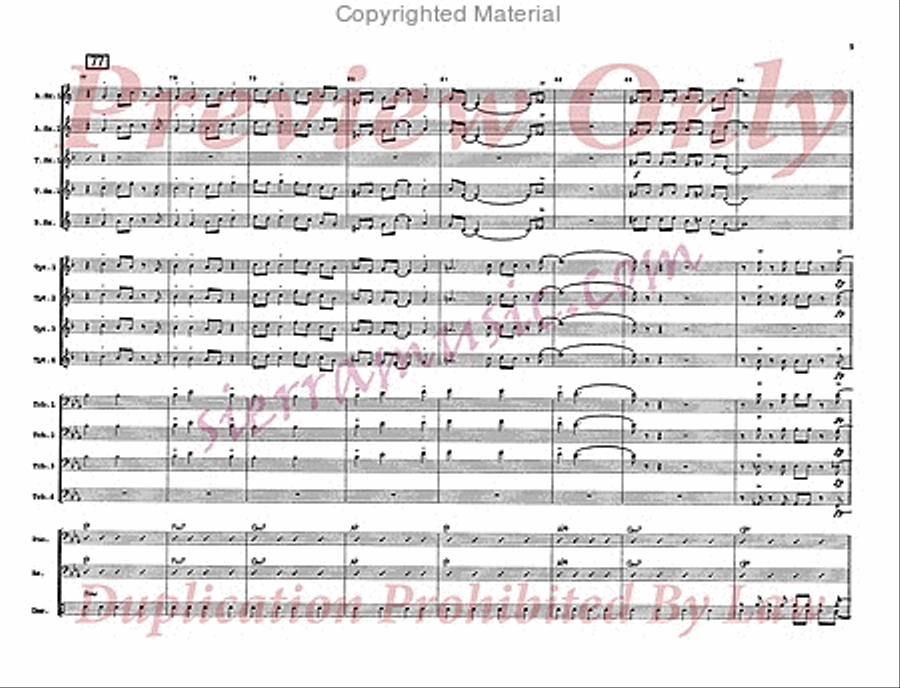 Ol' Man River Big Band scores gallery preview page 10
