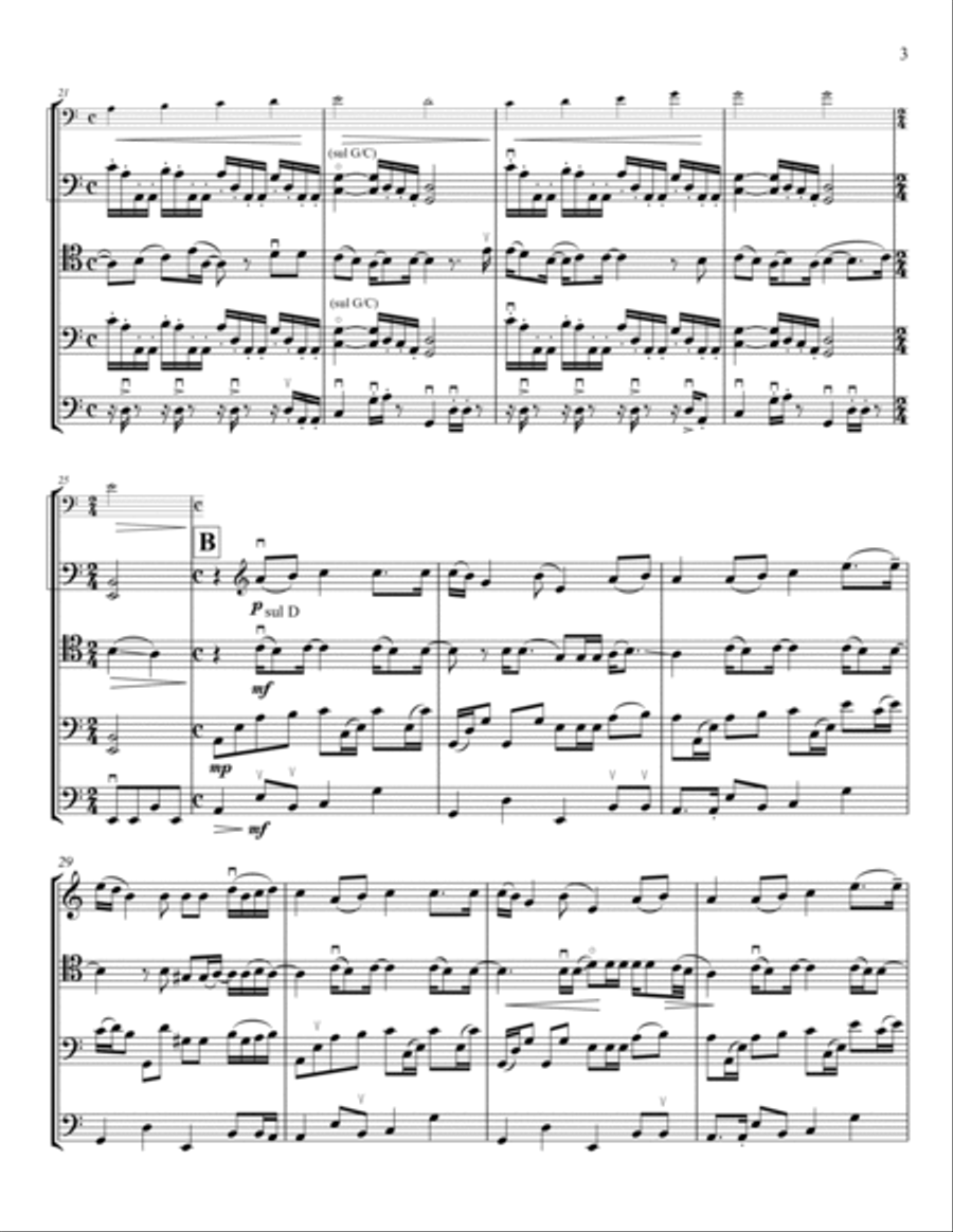 The Unforgiven String Quartet scores gallery preview page 3