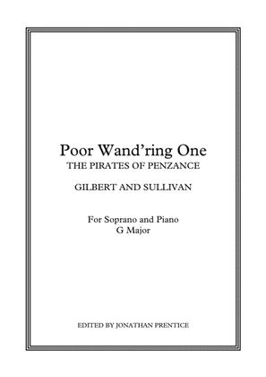 Book cover for Poor Wand'ring One - The Pirates of Penzance (G Major)