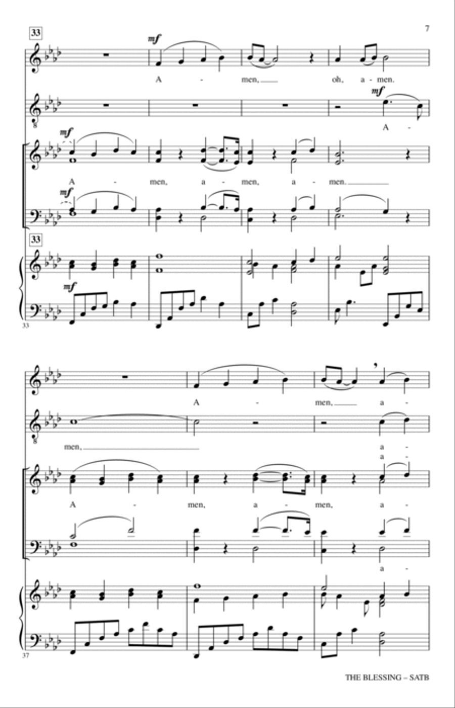 The Blessing (arr. Heather Sorenson) 4-Part scores gallery preview page 6