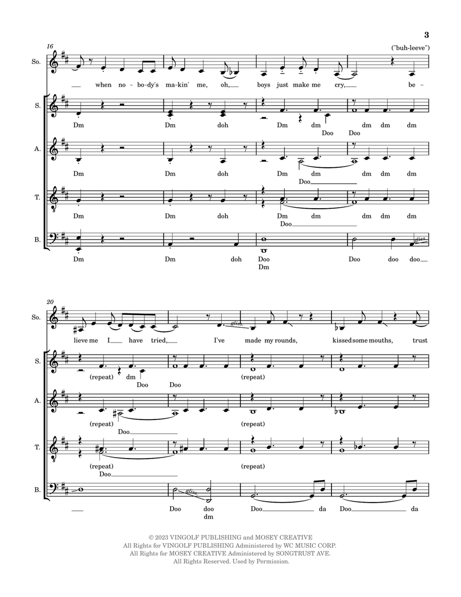 Dreamer 4-Part scores gallery preview page 3