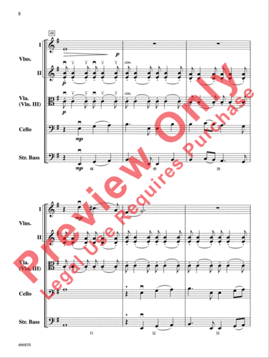 L'improviste Vignette L'improviste Vignette String Orchestra scores gallery preview page 9
