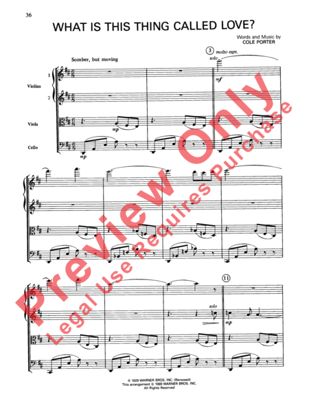 Cole Porter (Classic String Quartets)
