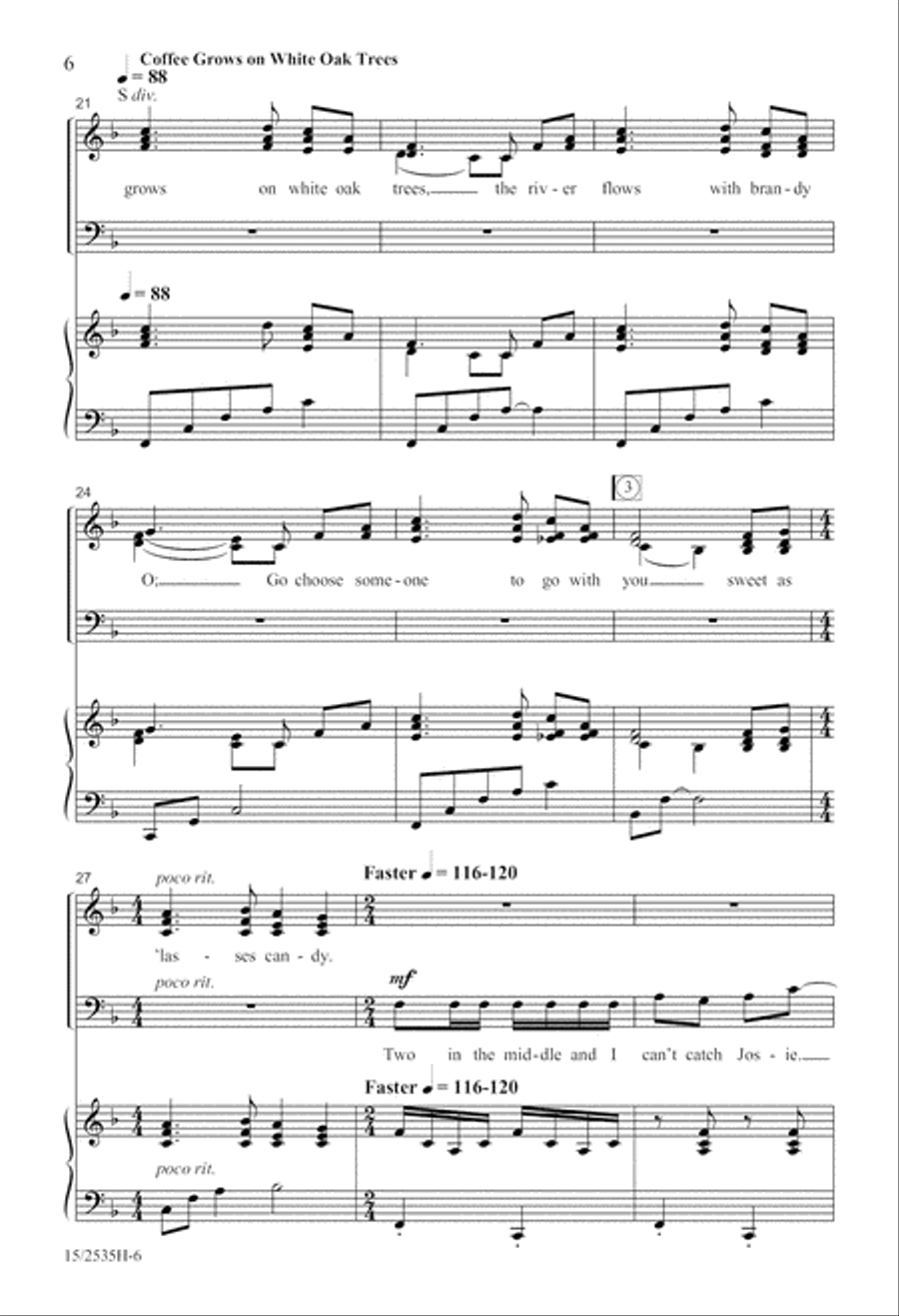 Folk Song Jubilee Folk Song Jubilee 4-Part scores gallery preview page 6