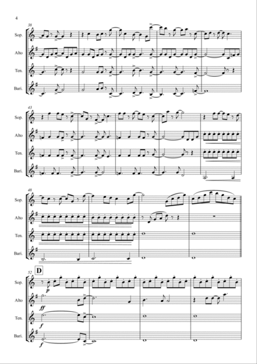 Defying Gravity Woodwind Ensemble scores gallery preview page 4