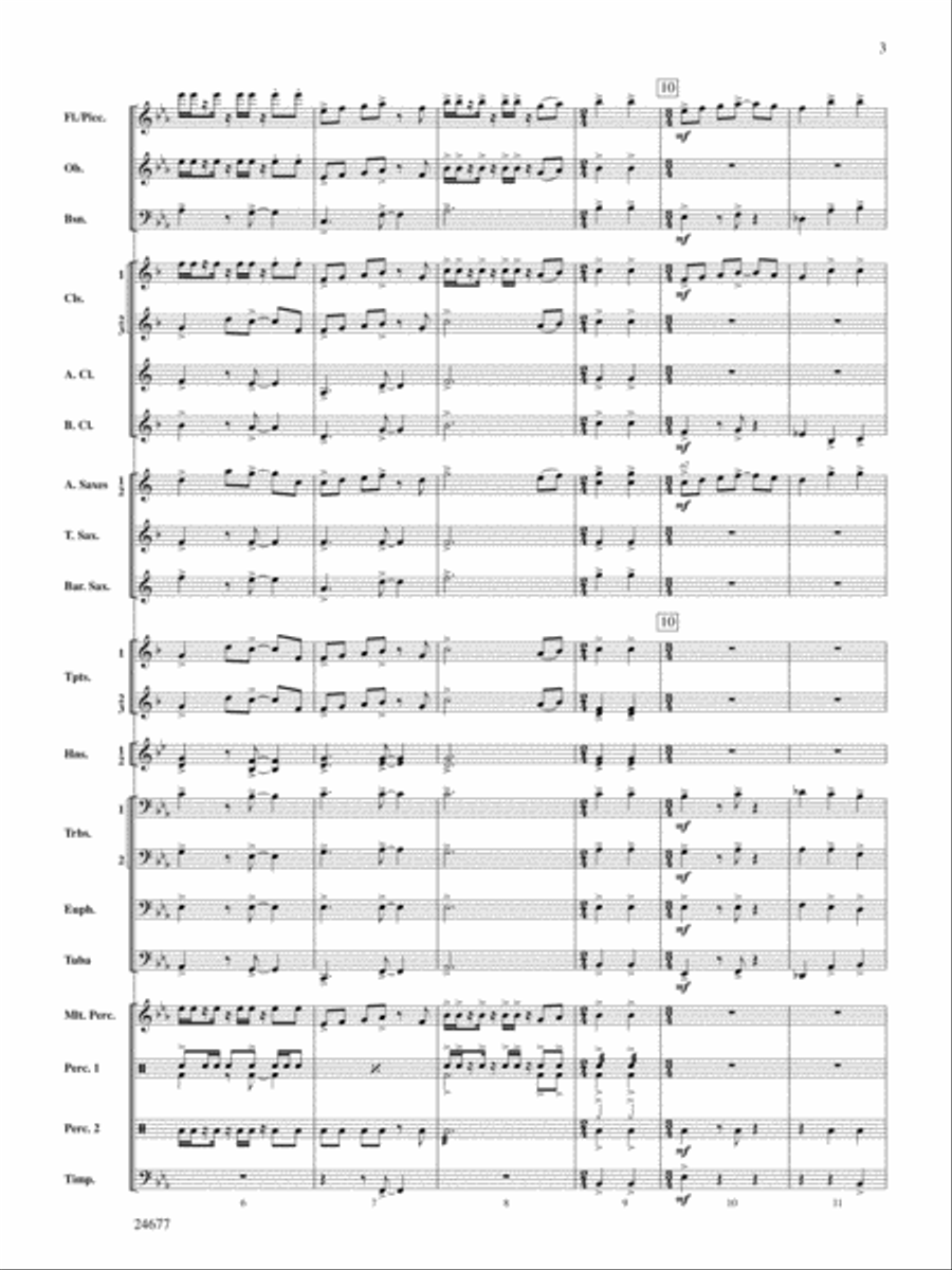 Diamondwood Celebration: Score Concert Band scores gallery preview page 3