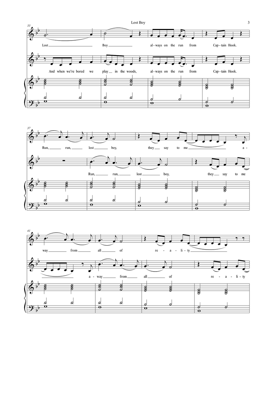 Lost Boy 2-Part scores gallery preview page 5
