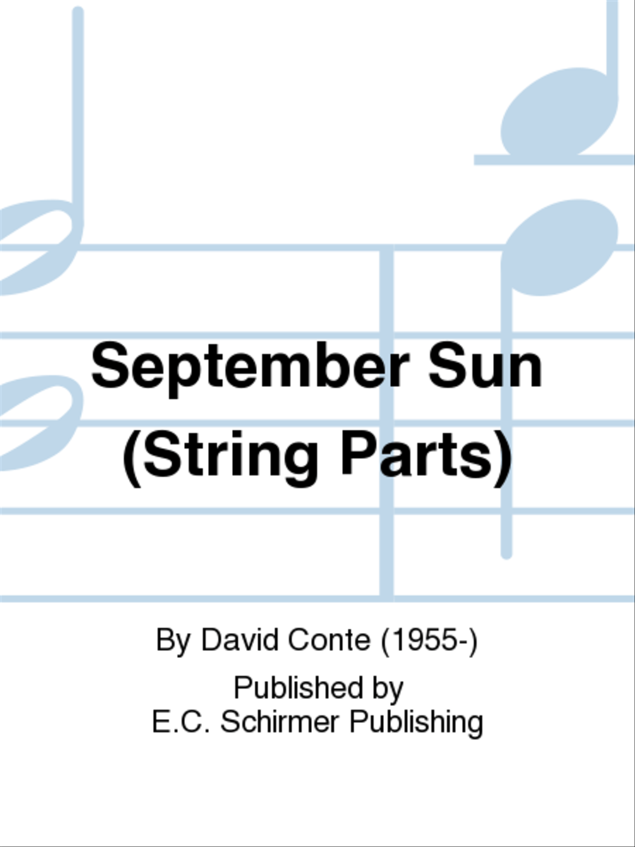 September Sun (String Parts) Choir scores gallery preview page 1