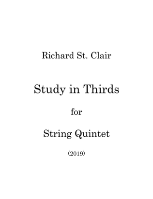 Study in Thirds for String Quintet (2019) - Score and Parts