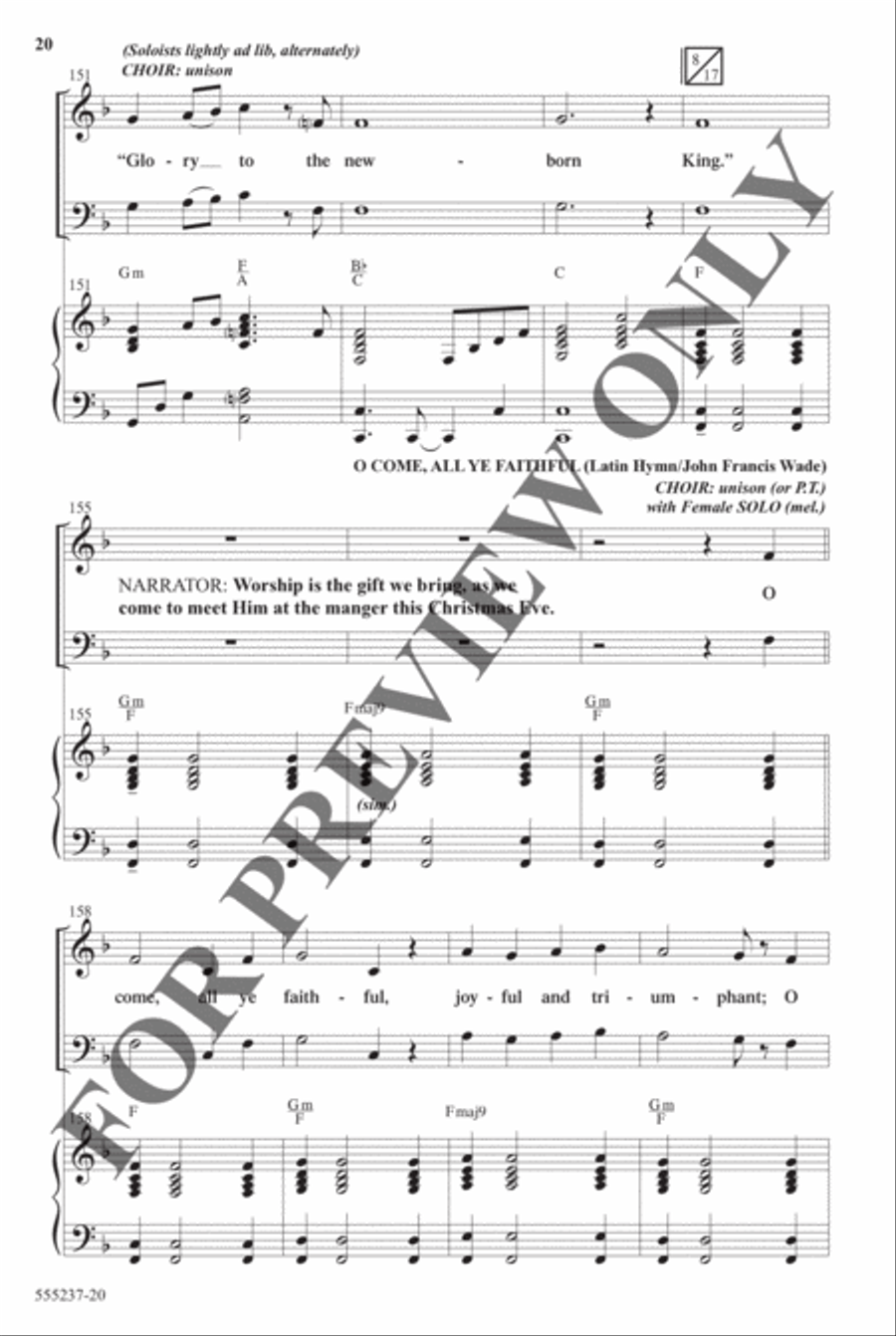 Christmas Eve Medley - Anthem Christmas Eve Medley - Anthem Choir scores gallery preview page 19
