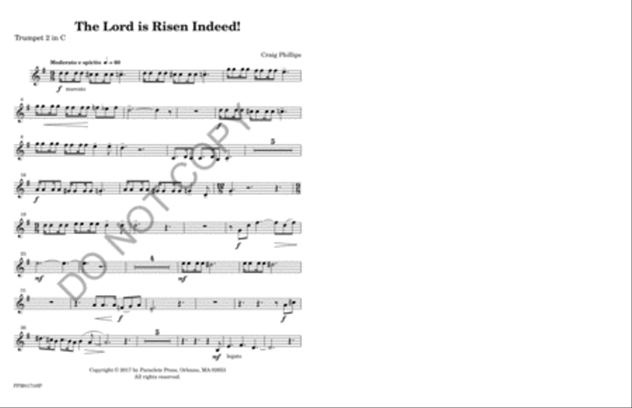 The Lord is Risen Indeed! Horn scores gallery preview page 6