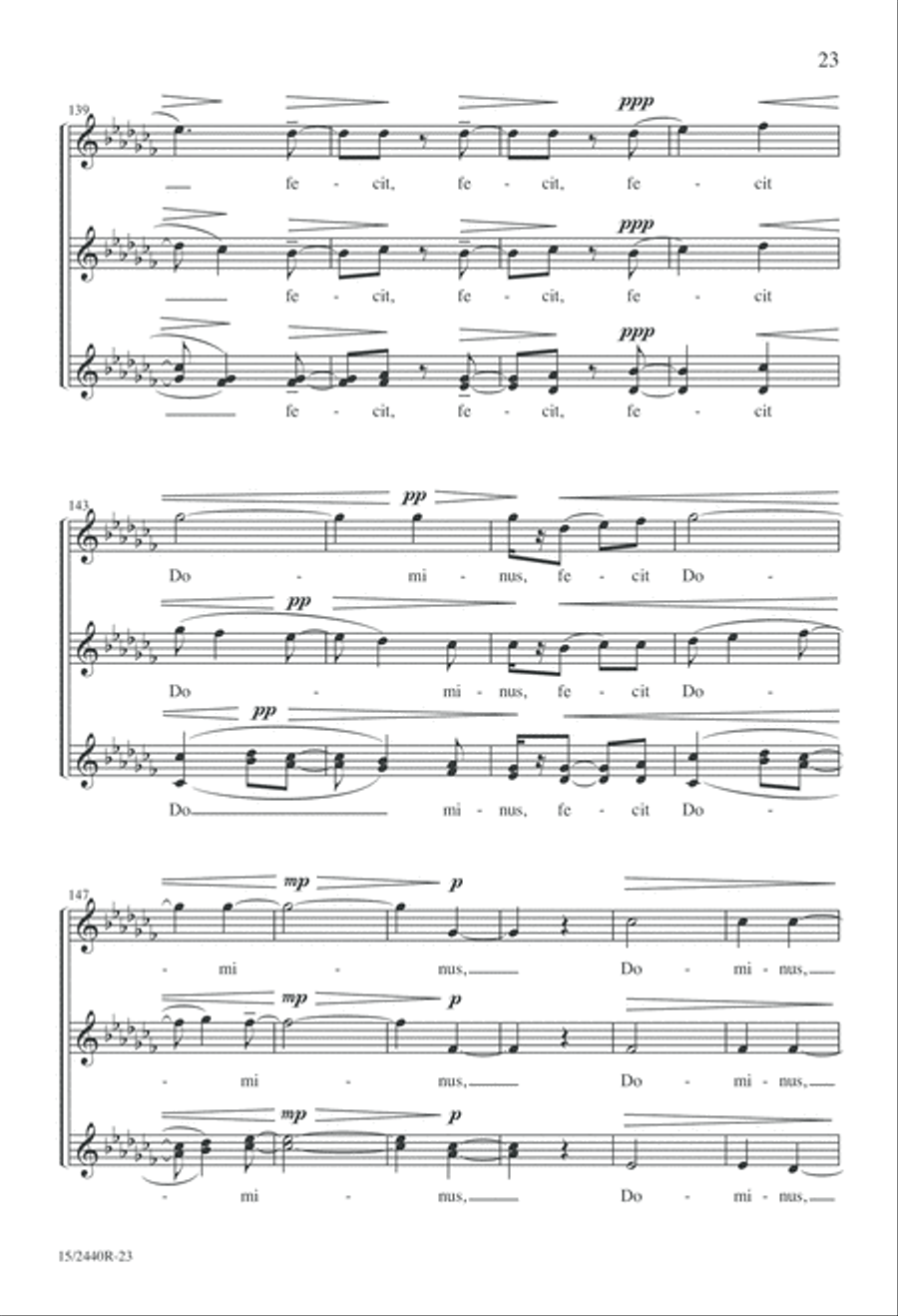 Cantate Domino SSA scores gallery preview page 23