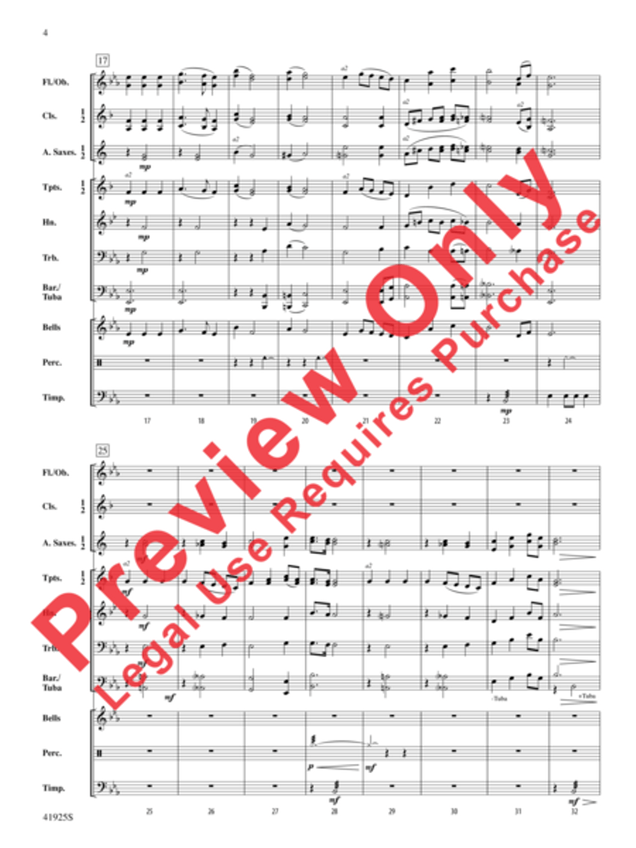 Two Scandinavian Melodies Concert Band scores gallery preview page 4