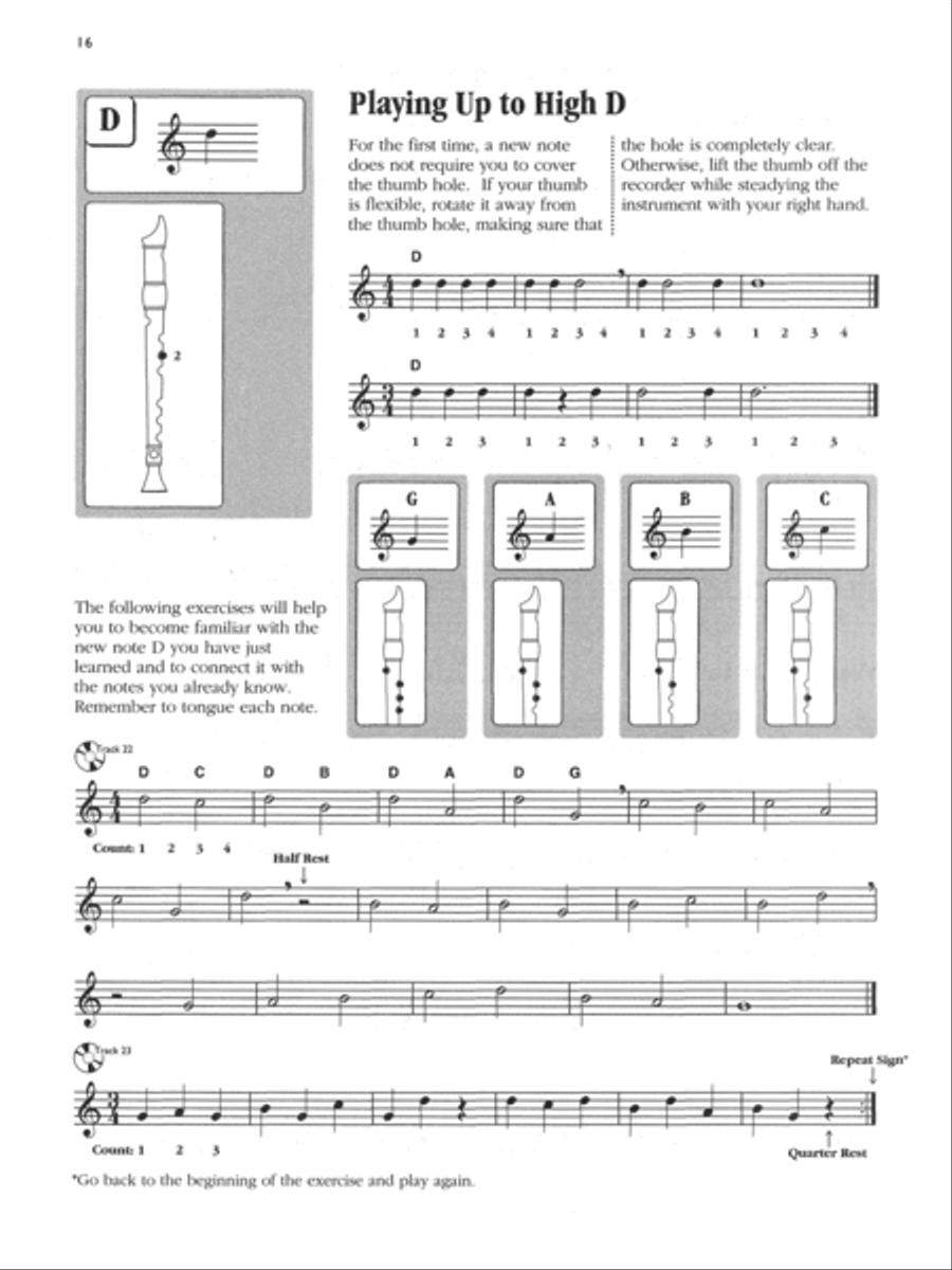 Basix Recorder Method (Book & Audio) Recorder scores gallery preview page 6