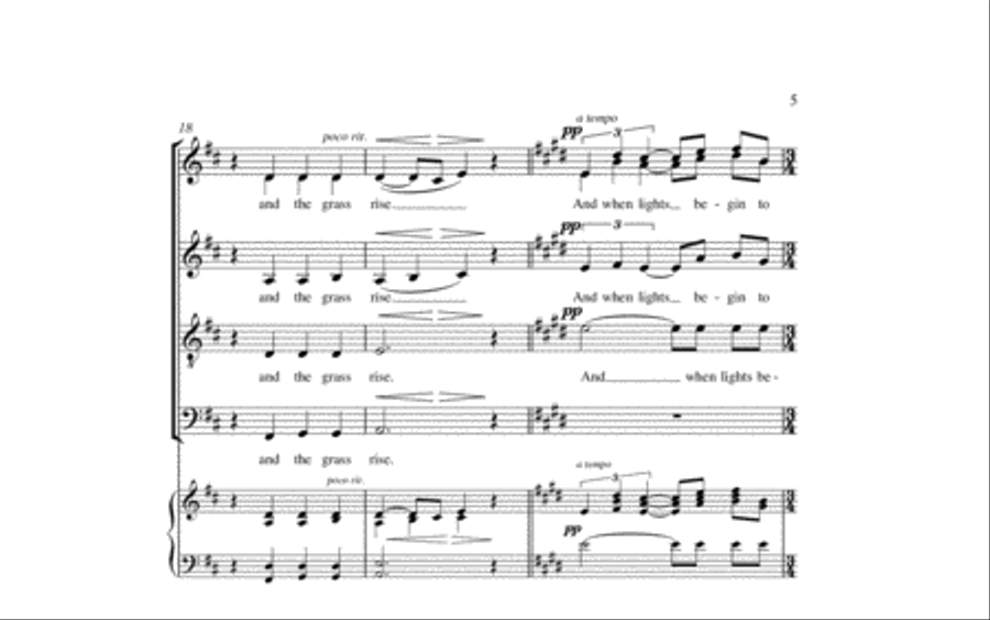 Afternoon On A Hill 4-Part scores gallery preview page 4