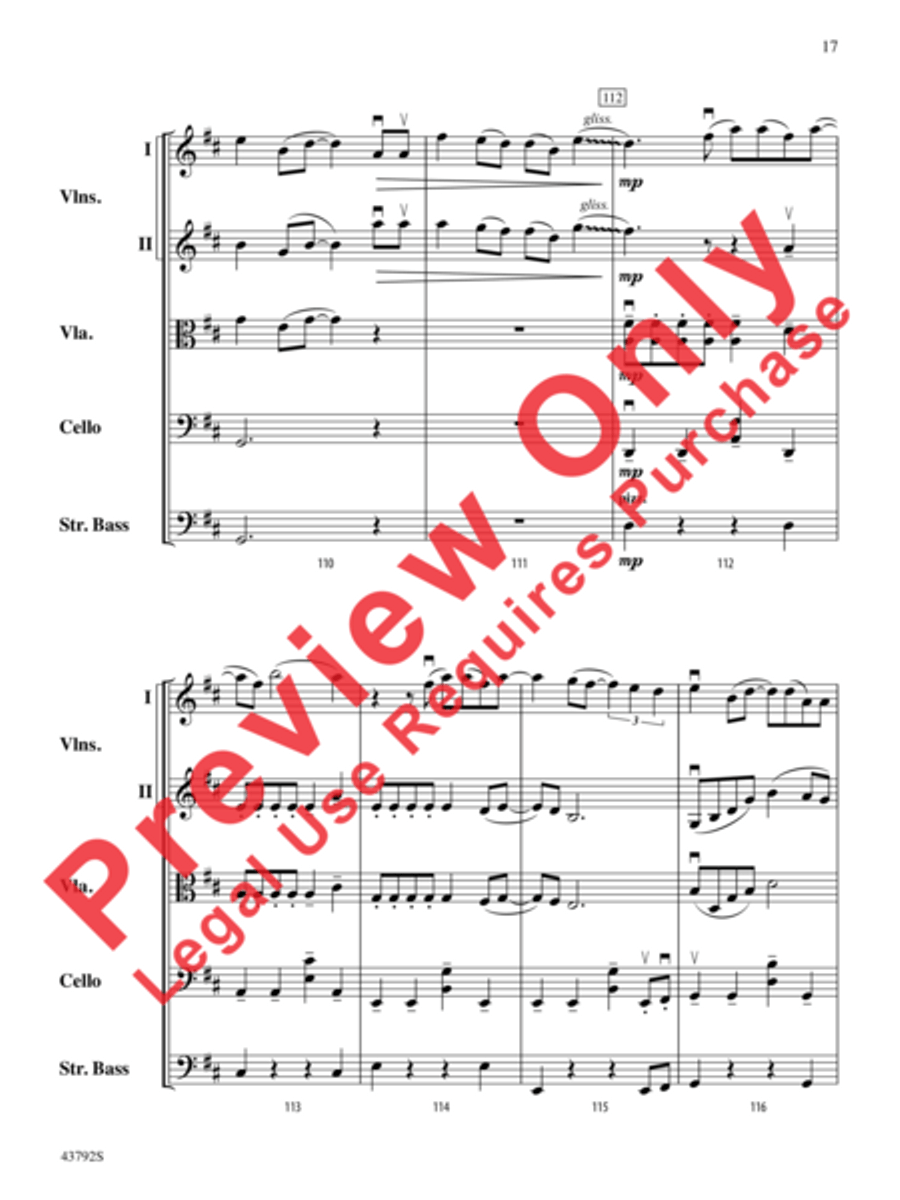 I Don't Want to Miss a Thing String Orchestra scores gallery preview page 36
