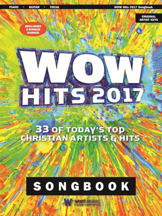 Book cover for Wow Hits 2017 - Vocal Folio