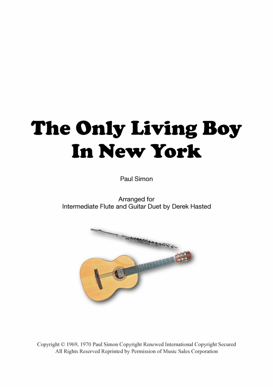 The Only Living Boy In New York Flute scores gallery preview page 1