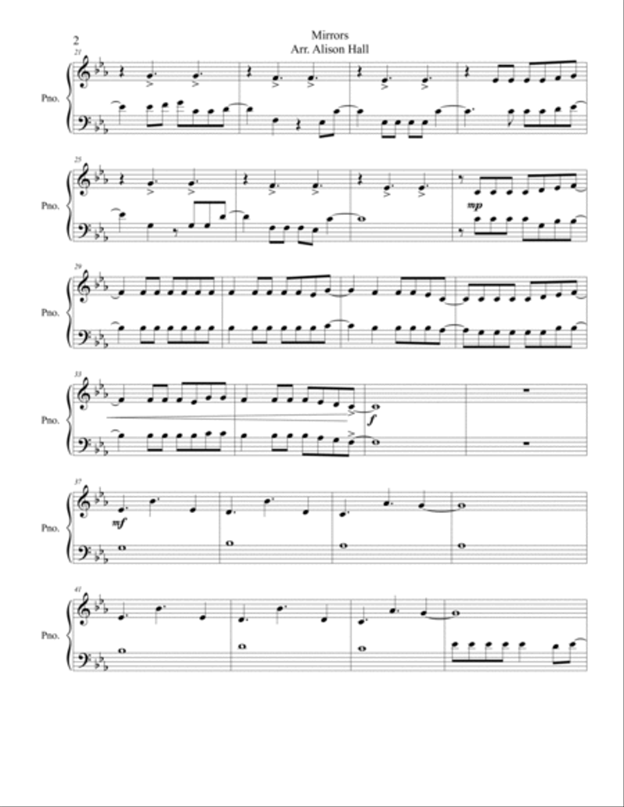 Mirrors Set of Parts scores gallery preview page 2