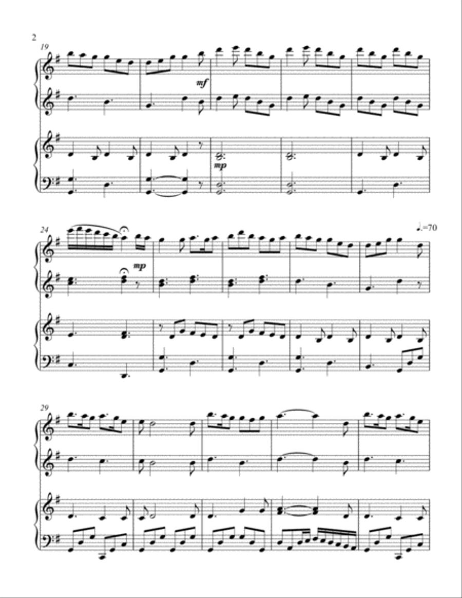 A Scottish Medley (1 piano, 4 hand duet) 1 Piano, 4-Hands scores gallery preview page 3