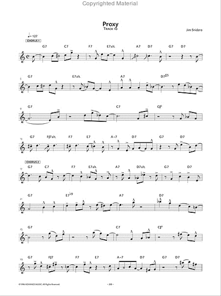 Jazz Conception Alto & Baritone Saxophone Baritone Saxophone scores gallery preview page 8