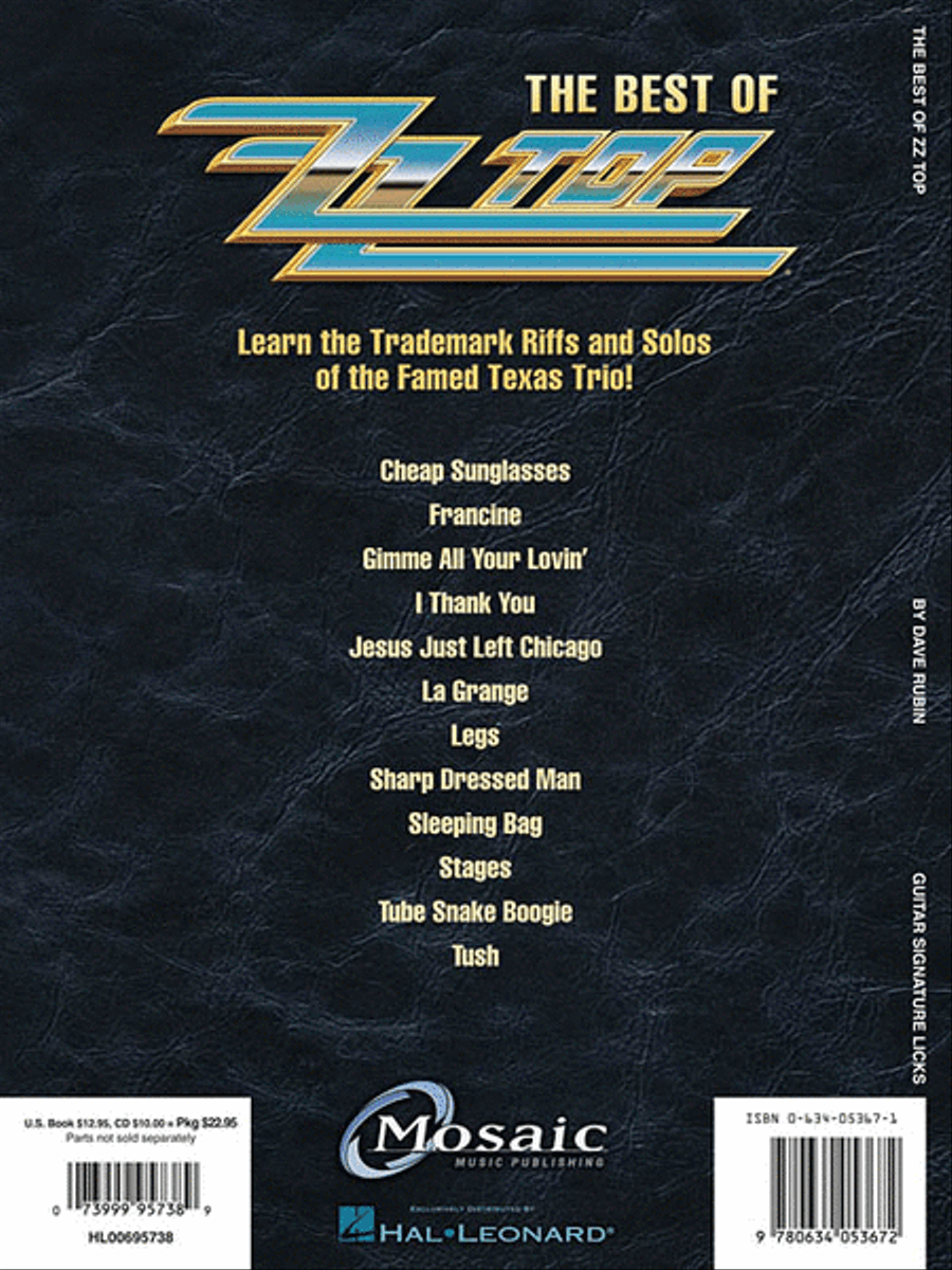 The Best of ZZ Top Electric Guitar scores gallery preview page 3