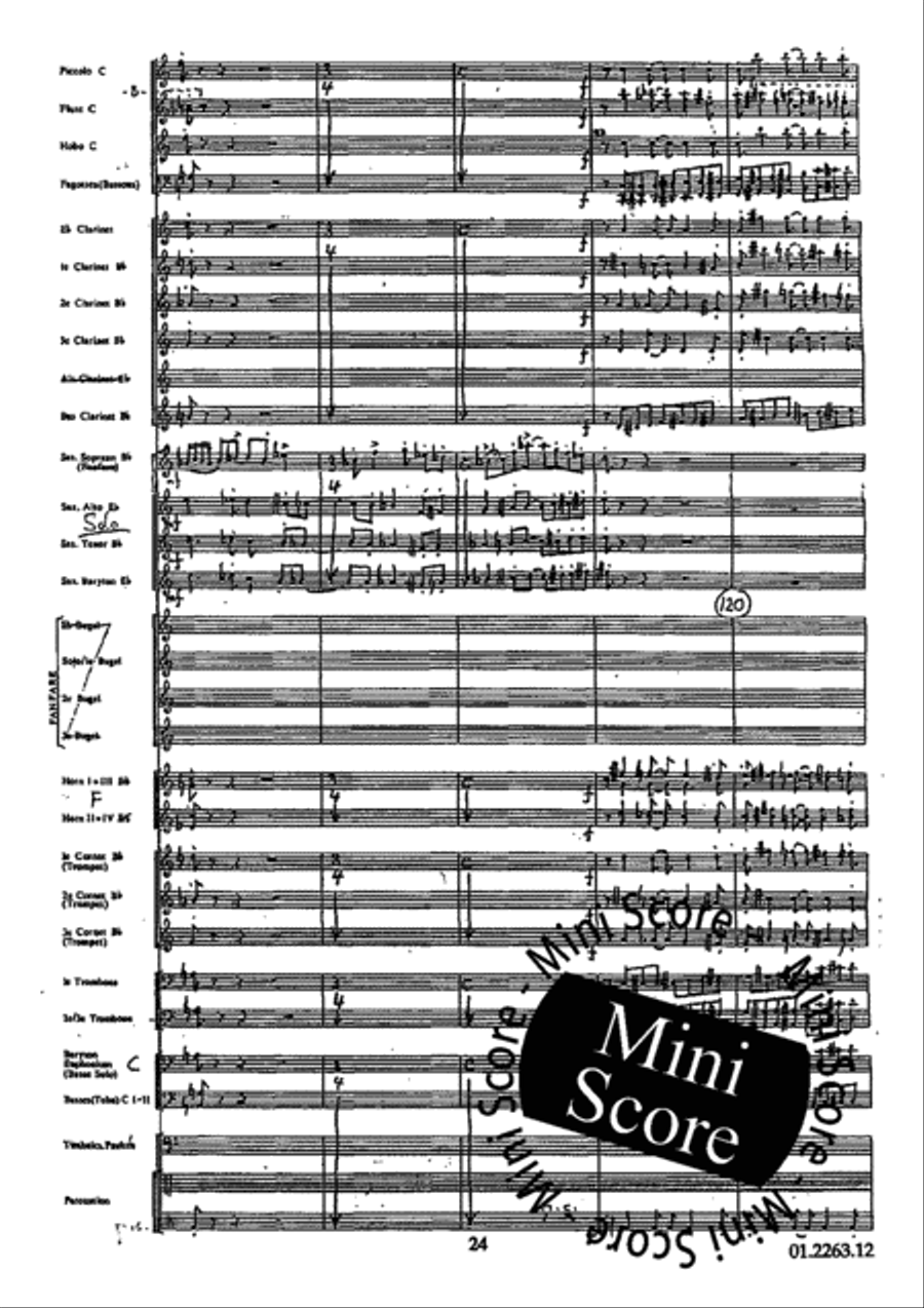 Concerto Grosso Concert Band scores gallery preview page 28
