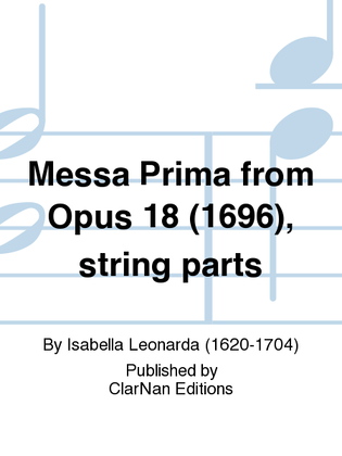 Messa Prima from Opus 18 (1696), string parts